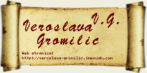 Veroslava Gromilić vizit kartica